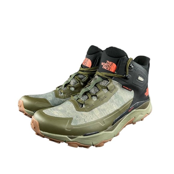 The North Face Mens Vectiv Exploris Mid Futurelight Olive Green Boots Sz 11.5-14 - Picture 6 of 9